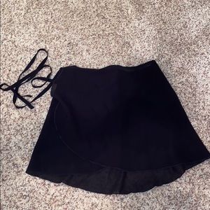 Mirella Adult Chiffon Wrap Ballet Skirt in Black